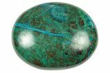 Polished Chrysocolla and Malachite Stone - Peru #250364-1
